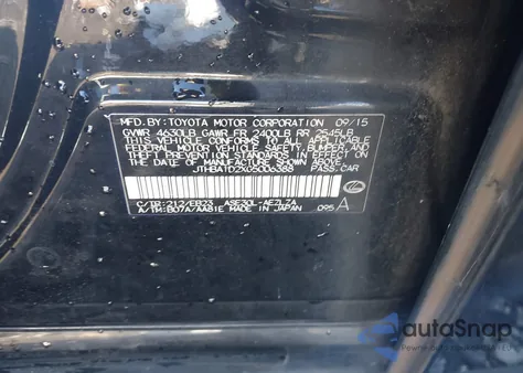 2016 Lexus Is 200T from USA, damaged, VIN JTHBA1D2XG5006388